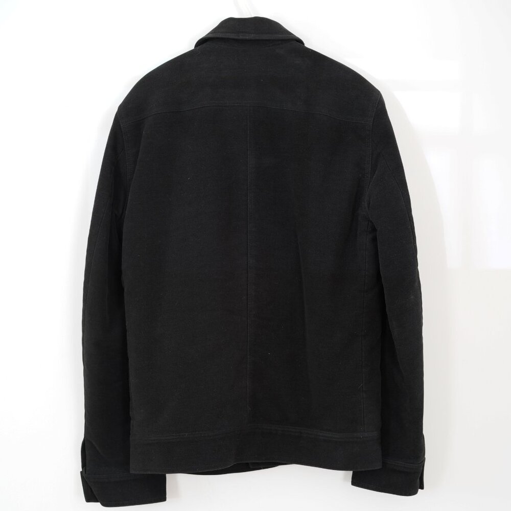 APC fleece lined corduroy jacket in black - Picture 2 of 3